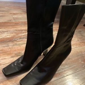 Nine West Black Leather Boots
